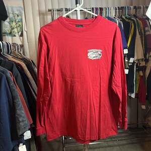 Vintage Hawaiian Longboards Red Long Sleeve T-Shirt